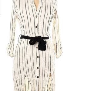 Zara Basic 100% Viscose Stripes dress size XS